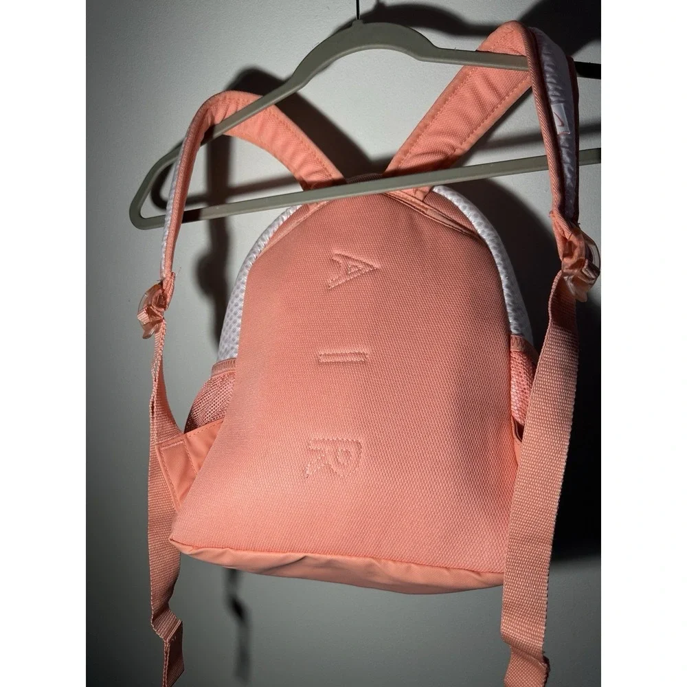 Nike Air Backpack w. iridescent white mesh body & Peach Detail 13